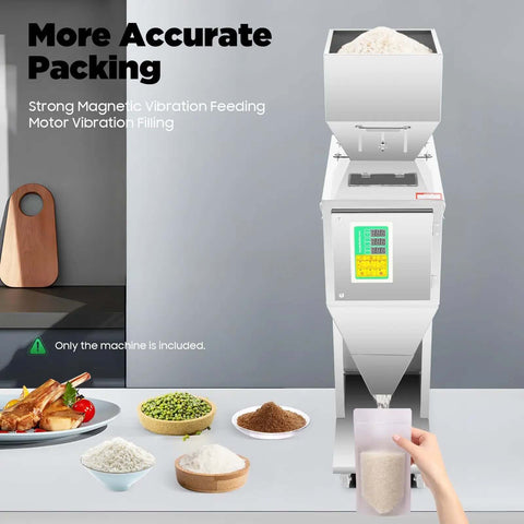 10-999g Automatic Powder Filling Machine With Heavy-Duty Stainless Steel Build 200W 110V Weighing And Filling System Foot Switch