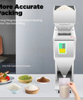 Heavy Duty Digital Particle Filler Machine With Foot Pedal Control Stainless Steel Commercial Packing Scale filling rice.