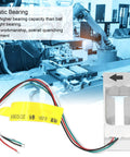 Single Point Load Cell Sensor For Precise Weight Measurement Aluminum Alloy Cantilever Beam Heavy Duty 2 Nm Capacity DC 5 To 12V Input Industrial Automation And Control System Tension Monitoring High Strength Lightweight in industrial setting with robotic arm.