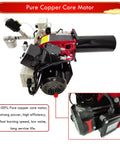 Rock Solid Heavy Duty Waste Oil Burner Heater Air Atomizing Multi Fuel Industrial Boiler Furnace Stainless Steel Double Fire Design 58 To 116kw Output 220v top view of pure copper core motor with wires.