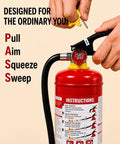 Totally Bulletproof 5 Lb Abc Dry Chemical Fire Extinguisher 2 Pack With Dead Simple Quick Release Handle And Instant Pull Pin Activation.