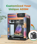 Auto Calibrating 3D Printer With 1Click Setup Turbo 600mm Per Sec Printing All Metal CoreXY Frame displayed on a desk