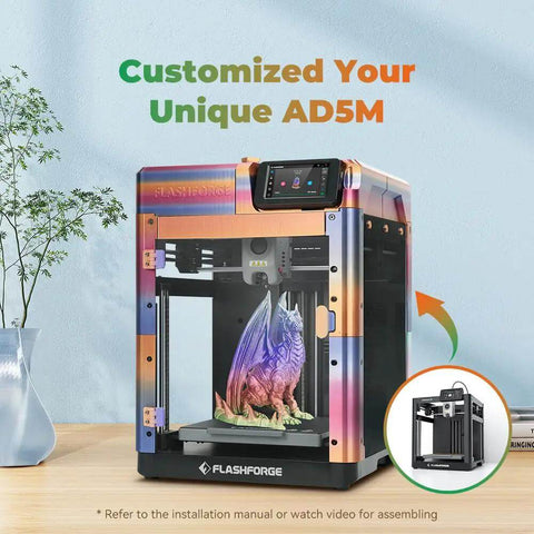 Customized AD5M 3D Printer Enclosure Dustproof Protective Cover With Constant Temperature Quiet Printing And Customizable Exterior