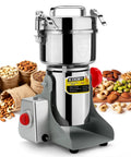Heavy Duty 800G Electric Grain Grinder Mill 2000W Swing Type High Speed Pulverizer For Dry Cereals Spices Coffee Pepper 110V