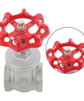 Heavy Duty Full Port Gate Valve In Stainless Steel One And A Half Inch NPT For Oil Water Industrial Plumbing And HVAC Systems