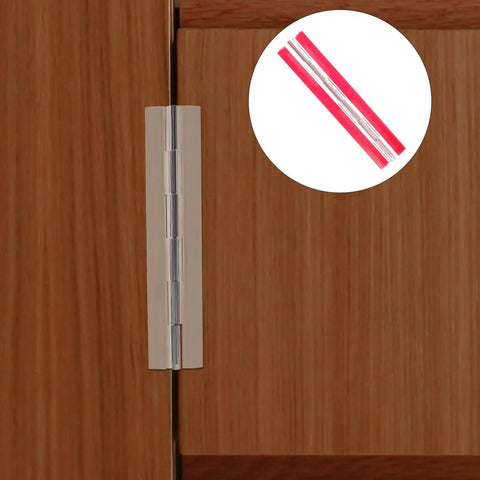 Self Adhesive Piano Hinge Clear Folding Long Hinge for Boxes Furniture Cabinets Hardware DIY Projects Easy Install Strong Durable