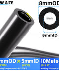 Durable 8mm PU Air Tubing Kit Black 10 Meter Length 32.8ft 5/16 Inch OD Includes 31 Piece Push To Connect Fittings