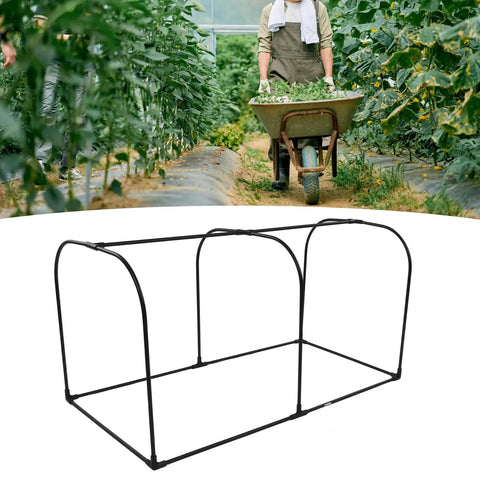 Indoor Greenhouse Set With Clear Plastic Film Brackets And Hoop Frame For Frost Protection No Fuss Setup Mini Greenhouse Cover Easy Garden Plant Shelter 100x50x55 Cm