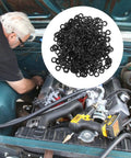 500 Piece Wave Spring Washer Gasket Set For Automotive Home And Shop Use Beefed Up Load Distribution And Thrust Applications Ideal For Precision Engineered Fastening Solutions, black spring steel washers in engine bay