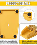 Wire Soldering Holder With Heat Resistant Silicone Stand And Five V Shaped Grooves Plus Storage Tray And Helping Hands