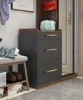 Cabinet with Boss Brushed Gold Cabinet Pulls With Fluted Texture 5 Inch Hole Center Drawer Handles in bedroom