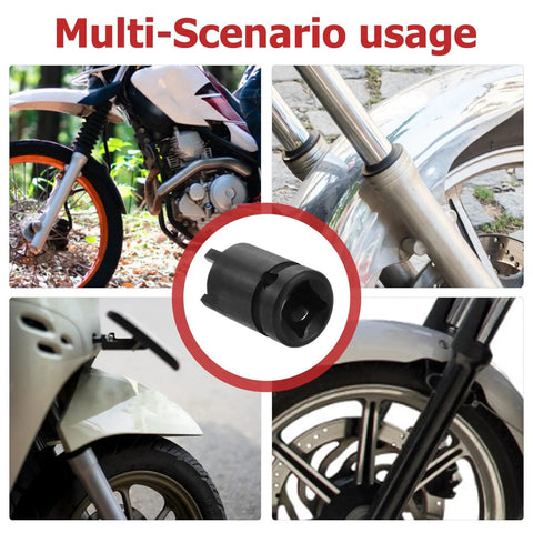 Heavy Duty Four Claw Lug Nut Extractor Kit For Damaged Stuck Bolts Saves Time On Tough Repair Jobs With Precision Splitter Tool Design For Real Mechanics Who Need Results Fast, black steel socket for motorcycle wheel bolts