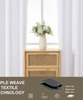 Pure White Thermal Insulated Window Curtains With Silver Grommets, 2 Panels Each 52x84 Inches, Light Filtering Bedroom Drapes