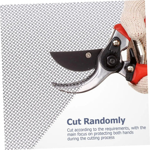 Cutting stainless steel welding mesh for automotive bumper repair reinforcing mesh kit
