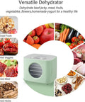 Built Tough 5 Tray Food Dehydrator With No Fuss Digital Timer And Precise Temperature Control Slick Stainless Steel Racks with dried foods.