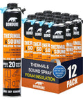 Heavy Duty Spray Foam Insulation Kit Delivers Killer Thermal Protection And Dead Nuts Acoustic Control For Walls And Ceilings offers 12 cartridges for thermal and sound insulation.