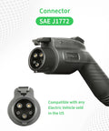 Premium Sae J1772 Level 2 Electric Vehicle Charging Cord connector, durable design, compatible with US electric vehicles.