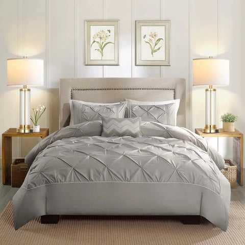 Bedroom with Touch Control Table Lamp Set Of 2 With USB Ports, 3 Way Dimmable Nightstand Lamps In Cream Fabric Shade Modern Bedside Lighting