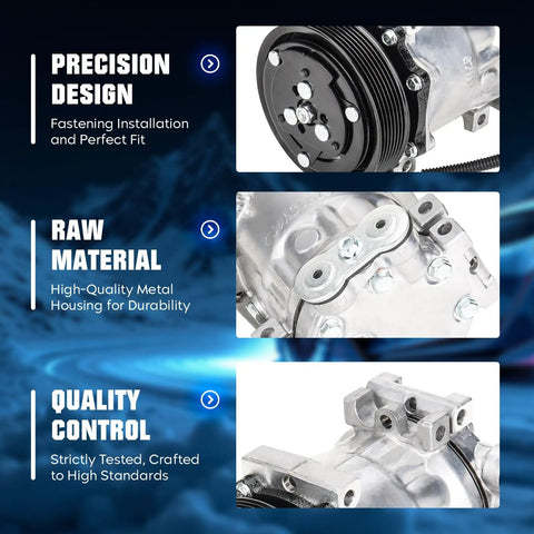 High Performance AC Compressor With Clutch for Dodge Ram 1500 2500 3500, detailed design and quality material features.