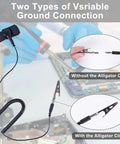 Grounded Outlet Plug And Anti Static Wrist Strap Kit For PC Builds with adjustable XL strap and grounding cord showing Vsriable connection.