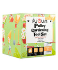 Box for Pulley Gardening Tool Set, treehouse toy accessories, features educational toys for kids, garden backdrop, playful design