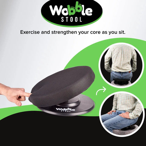 Wobble Self Balancing Ergonomic Stool With 360 Degree Rotation For Better Posture And Pain Relief, Lightweight Portable Seat Cushion