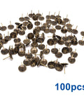 Top Shelf 100 Piece Star Bronze Furniture Tacks With Rust Proof Finish And Sleek Vintage Vibe For Straight Up Wood Repair And Sweet Upholstery Upcycling Work, 100 pieces displayed.