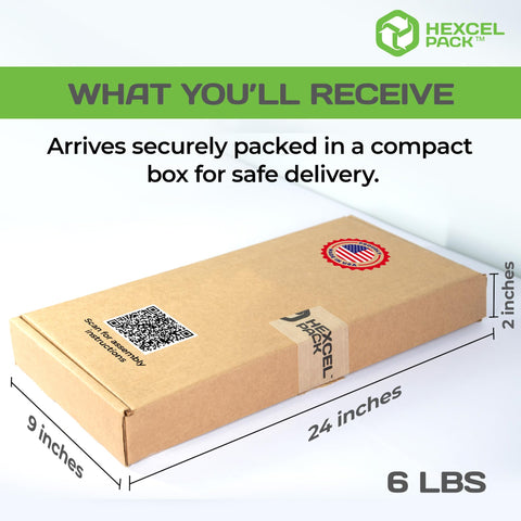 Pro Grade 20 Inch Wide Honeycomb Paper Dispenser Packing Station With Mechanical Expander For Smooth Shipping Moves And Top Shelf Parcel Packing Gear Roll Not Included, compact box dimensions 24x9x2 inches, 6 lbs.