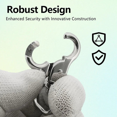 Heavy Duty Marine Grade Stainless Steel Trigger Snap Hooks, 2 Pack shown in close-up with focus on clasp mechanism