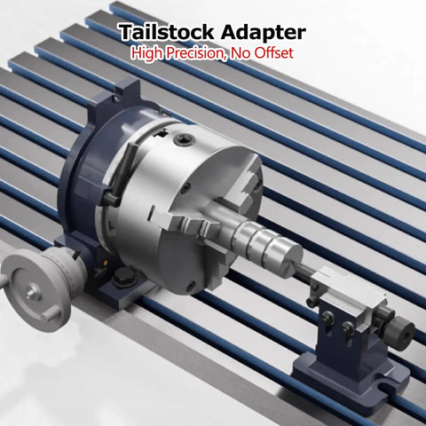 Heavy Duty 3 Jaw Chuck Indexing Head With Tailstock For CNC Milling Machines Ideal For Horizontal Or Vertical Use Rotary Spindle 1 To 90