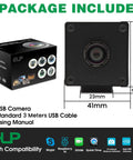 High Speed USB Autofocus Camera For PC And Laptop With 1080P 120FPS 12MP Sensor IMX577 100 Degree Wide Angle Lens shown in packaging