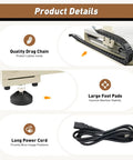 Product details of 4 Axis Router Engraver USB CNC 6090 2.2KW Spindle Milling Drilling Machine highlighting drag chain, foot pads, and power cord.