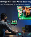 4K 60FPS HDMI Digital Microscope With 10.1 Inch Screen For Soldering And Coin Work Real Time Live View Pro Grade Picture Quality And Built In Microphone For Audio And 4K Video, desktop setup