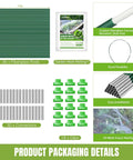 All In One Garden Netting Kit With 36 Fiberglass Hoops And 30 Connectors For A 10x20 Ft Ultra Fine Mesh Insect Barrier Packaging Details