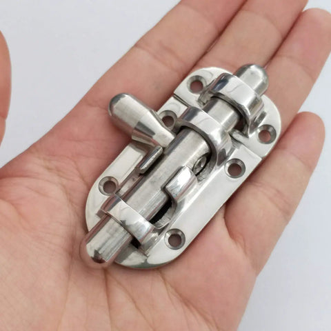 Heavy Duty Tough As Nails 316 Stainless Steel Locker Latch Slide Barrel Bolt For Marine Boat Window Door Hatch 2 3 Eighths Inch Long