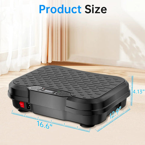 Vibration Plate For Full Body Fat Burning And Lymphatic Drainage With A 200W Motor 12mm Amplitude Adjustable Speeds 450 Lb Capacity