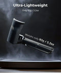 Silicone L Shape Hand Grip for Sony Alpha 6700 Camera With Built-In Arca-Swiss Quick Release Plate displayed on a smoky background.