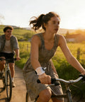Cyclist wearing Silicone Wrist Bottle With Hand Strap For Ultra Portable Hydration On The Go, Perfect For Running Cycling Yoga And Fitness