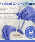 Nitrile Exam Gloves Powder Free Latex Free Non Sterile Food Safe Disposable Blue 100 Pack Small Comfy Fit For Sensitive Skin And Precise Dexterity For Everyday Use.