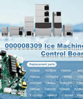 Pro Grade Ice Machine Control Circuit Board Replacement For Commercial And Industrial Ice Makers, Plug In And Play Install Fits ID IB I IR IY SY Series And Wanlido Models, Easy Swap For Fast, Reliable Ice Production; green PCB