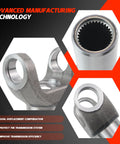 Transmission Slip Yoke For Turbo 400 TH 400 4L80E 4L85E And Torque Converter 1350 Series U Joint Replaces 3-3-5551X steel closeup
