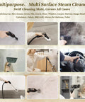 Powerful 2500W Handheld Steam Cleaner With 3 Level Adjustable Handle And 16 Accessories Fast Heating To 221 Deg F for cleaning surfaces.