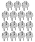 Heavy Duty 15 Pack 304 Stainless Steel Wire Rope Clips 1 Sixteenth Inch U Bolt Cable Clamp Fasteners