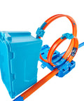 Track Builder Multi Loop Toy Car Track Set With 10 Feet Of Track In Storage Box Portable Kid Friendly Stunts Playset visible