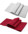 2 Pack 88 Key Piano Keyboard Dust Covers Red And Gray Velvet Anti Dust Cloths For Digital Electric Pianos Upright Grand Pianos Protectors Set