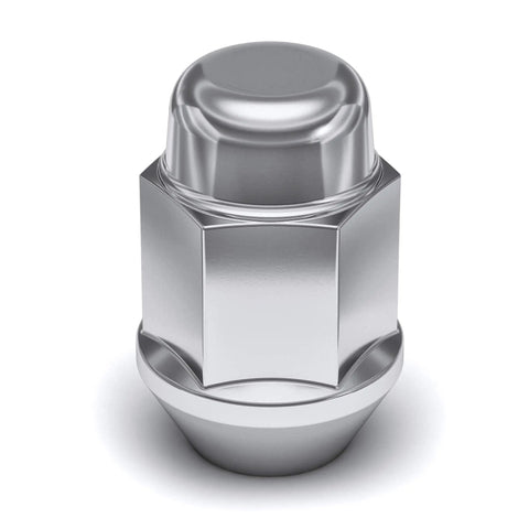 Rugged M12x1.50 Bulge Acorn Lug Nuts For Aftermarket And Factory Wheels, Easy Install, Durable Carbon Steel With Triple Layer Chrome Finish
