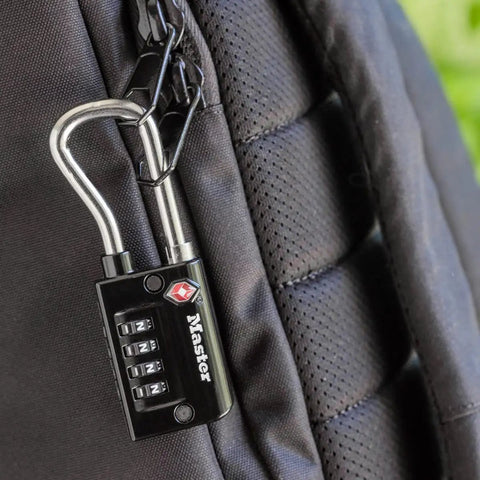 Set Your Own Combination TSA Accepted Luggage Lock 1 5 16 In Wide 4696D Black Padlock For Travel And Indoor Use Travel Ready For Equipment Cases In Audio Visual Photo Trade Shows Medical And Tech Gear