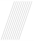 10 pcs of 1mm by 300mm 304 stainless steel round rods - rust resistant solid shaft bars for DIY crafts and precision machining