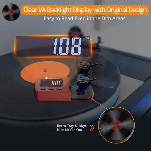Digital Turntable Tracking Force Scale Gauge For Vinyl Nerds Precise Stylus Pressure Meter For Accurate Cartridge Readouts Protect Records And Tonearm Easy Calibration And Superior Sound on vinyl platter