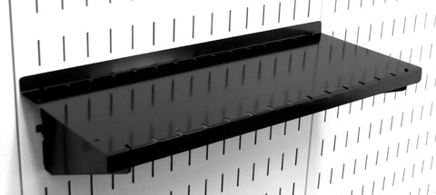 Deep 6 Inch Pegboard Shelf Assembly For Black Pegboard System Heavy Duty Tool Board Shelving With Rust Resistant Bake On Finish Easy Mount Slotted Shelves For Garage, Workshop, And Shop Organization